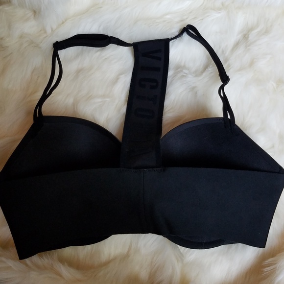 Victoria's Secret Black Racer Back Push Up Bra - Picture 2 of 3